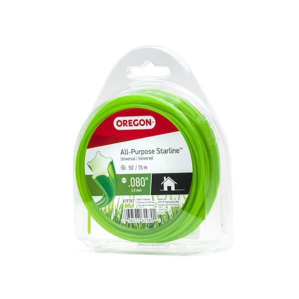 Oregon Trimmer Line, All-Purpose Starline, Star Shape, 50 feet, .080 Diameter Line 619767 - main